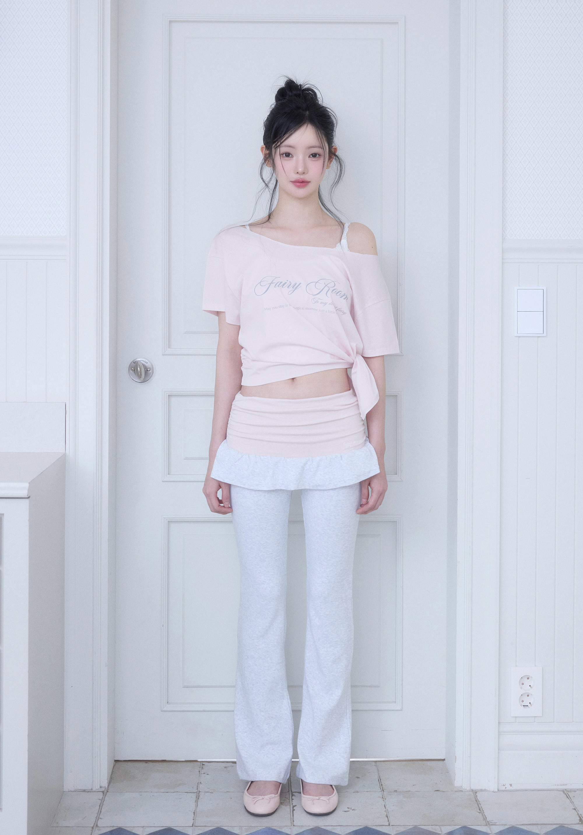 [3rd] milky ballet top pink